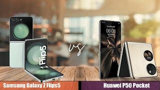 Samsung galaxy z flips 5 vs Huawei p50 pocket