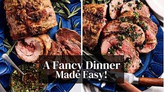 Roasted Rack of Lamb with Garlic & Rosemary + Mint Chimichurri – Easier Than You Think!