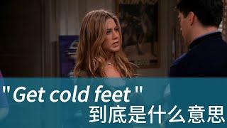 美国人经常说的 Get cold feet 到底是什么意思？| 学会用美剧台词掌握地道美式英语 | 常用口语表达 惯用语 俗语 固定短语 English idioms