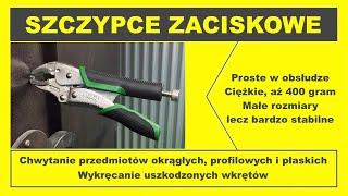  Szczypce zaciskowe do chwytania przedmiotów okrągłych, profilowych i płaskich. Engineer PZ-65