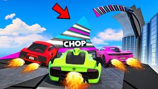 GTA 5 CHOP AND FROSTY LOOP ON LOOP PARKOUR CHALLENGE