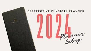 2024 Planner Setup: Creffective Paper Physical Planner (Weeks)