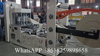 No hand touching automatic napkin paper folding machine production line #napkinmachine