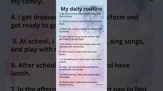 Essay on My Daily Routine in English || 10 lines about My Daily Routine | #shortsfeed #essay