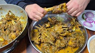 Fry Dry Mutton Kadai | Fry Desi Mutton Kadai  Recipe