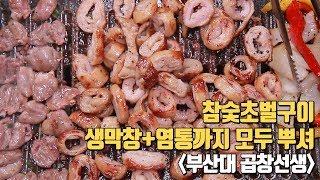 부산대맛집추천 :) 참숯초벌구이 생막창+염통까지 모두 뿌셔뿌셔 #부산대 #곱창선생