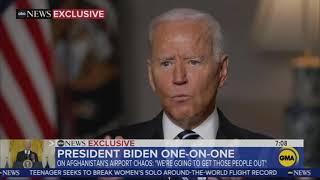 Joe Biden Falsely Claims “No One’s Being Killed Right Now” Near Kabul Airport