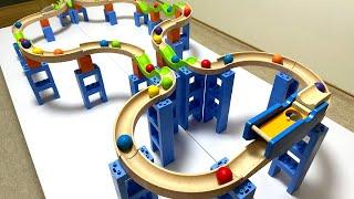 Marble Run TrixTrack Right Route Left Route Wave Slope Course