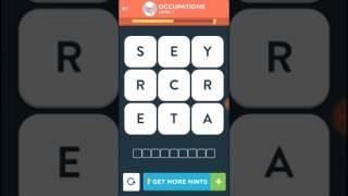 Wordbrain 2 Talent Occupations Level 1-5 Answers Walkthrough