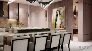 De'Marti Interior Design. Delray Beach, New construction Penthouse