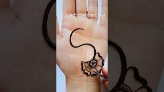 S Alphabet Easy Simple Mehndi Design for hand #mehndi #shortvideo #youtubeshorts #viral #trending