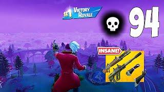 94 Elimination Solo Vs Squads "Zero Build" Gameplay Wins (Fortnite chapter 5 PC)