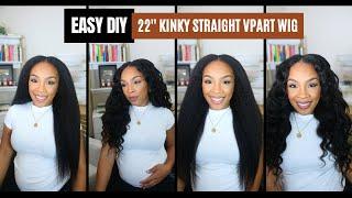 The Most NATURAL V Part Wig Install With Wand Curls | Minimal Leave Out | Alipearl Hair