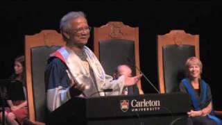 Dr. Muhammad Yunus honoured by Carleton University