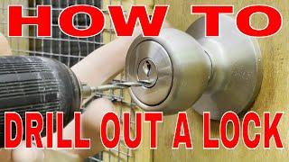 How to drill out a lock FAST