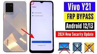 Vivo Y21 Frp Bypass Without Pc 2024 | Vivo Y21 Frp Unlock Android 12 | Vivo Y21 Gmail Account Bypass