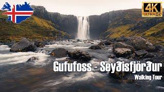  Iceland Walking Tour - Gufufoss, Seydisfjordur [4K] #MWG