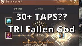 BDO Enhancing | How many taps for a TRI Fallen God?