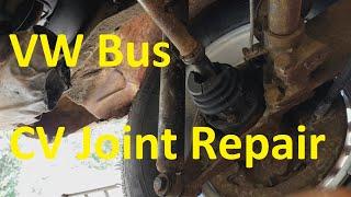 ep23 Bishops Garage - 74 VW T2 Bus CV Boot Replace