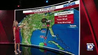 Tropical Storm Helene: 5 a.m. Wednesday advisory