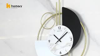 HOMARY l Timeless Elegance: Discover the 3D Mute Metal Wall Clock