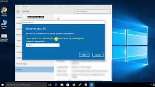 Change Full Computer Name Windows 10