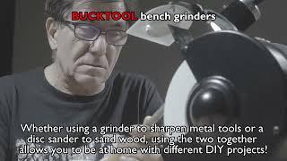 All-round DIY tool partner! BUCKTOOL bench grinder and belt disc sander!
