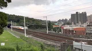 Short distance from Taiwan High Speed Rail (THSR) trains passing by at 300km/h (台灣高鐵)