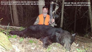 ARCHERY HUNTING BLACK BEAR WITH Dallas Lockridge @ Bear Trak Outfitters in Dorion Ontario Canada