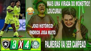 INACREDITÁVEL É O TIME DA VIRADA! REAÇOES GRINGAS AO BOTAFOGO 3X4 PALMEIRAS COM SHOW DO ENDRICK