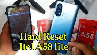 Hard Reset itel A58 Lite