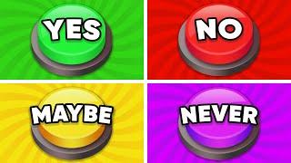 Choose One Button! YES or NO or MAYBE or NEVER Edition 🟢🟡🟣 Quiz Dino