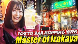 【Japan Food】HIDDEN Bar hopping in Shinjuku Tokyo, Japan