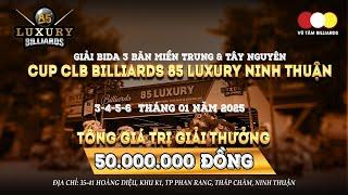 B4. QUANG ANH (Nhật Kiều) - TRẦN DƯƠNG (MVT). Bida 3 băng Cup 85 LUXURY BILLIARDS NINH THUẬN