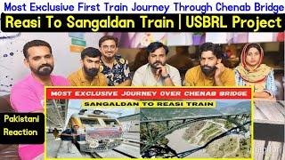 Most Exclusive First Train Journey Through Chenab Bridge Reasi to Sangaldan Train USBRL Project .