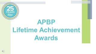 APBP 2020 Annual Awards - Lifetime Achievement Award