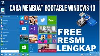 cara membuat bootable flashdisk windows 10 dengan rufus ( lengkap iso resmi free versi  2022 )