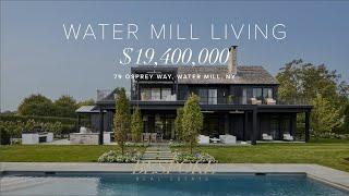 $19,400,000 Modern Water Mill Living