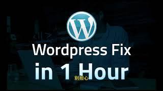 WordPress网站修复服务：WordPress网站打不开 WordPress报错 WordPre