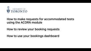 Accommodated Testing Services - Part 2 How to Request an Accommodated Test