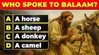25 Bible Questions to Test Your Knowledge - Easy Moderate Hard | The Bible Quiz