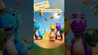 5 five little dinosaurs song for kids | cute poem for kids |baby song #short #viral #trending #music