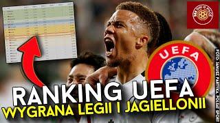 RANKING UEFA | LEGIA WARSZAWA i JAGIELLONIA BIAŁYSTOK Z WYGRANYMI | PODSUMOWANIE PO MECZACH LKE