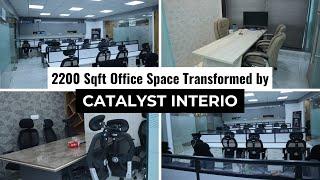 2200 Sqft Office Space Interior Design by Catalyst Interio | Office Interior | Sector 135 Noida