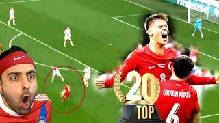 DÜNYANIN EN GÜZEL 20 GOLÜ EURO 2024 ! Arda Güler, Yamal, Wirtz