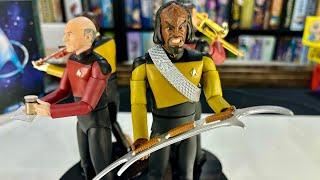 All 4 Star Trek Super 7 Ultimates Bridge Crew, and Worf Review!