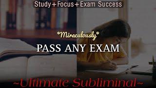 ️ EXTREME  Study + Focus + Exam Success Subliminal | Crack Any Exam EASILY