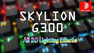 Skylion G300 All lighting effects - Best budget mechanical keyboard