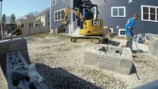 Paver Patio Construction Time Lapse