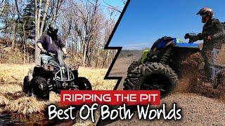 Hitting the Pit with the Polaris Scrambler 1000s and the Can Am Renagade